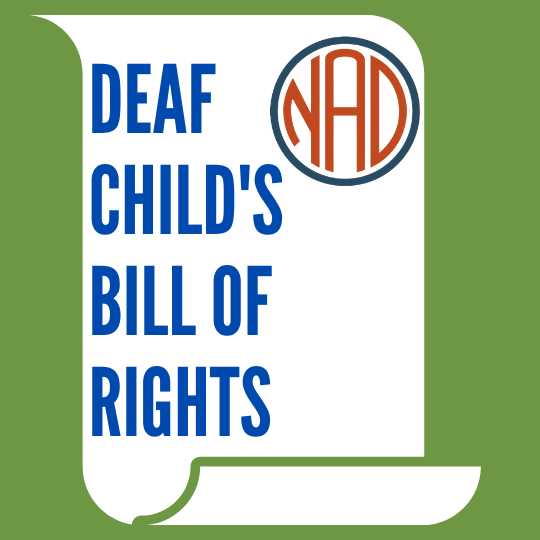 Deaf Child's Bill of Rights