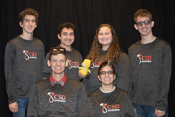 A group photo of Academic Bowl team